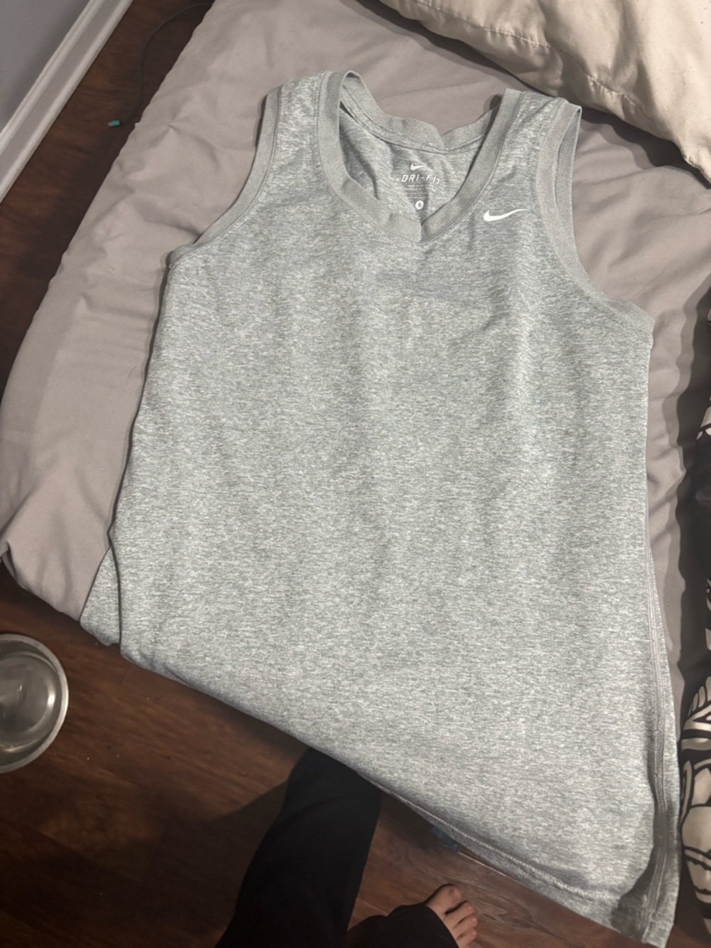 Nike Gray Heather Dri-FIT Tank Top